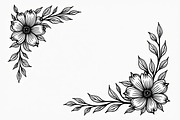 Floral Corner Border Bundle, an Illustration by Designs_River (Thumbnail 9 of 9)
