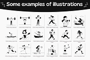 250 Notion Style Sport Illustrations, a Sport Illustration by DaisyStudio (Thumbnail 8 of 10)