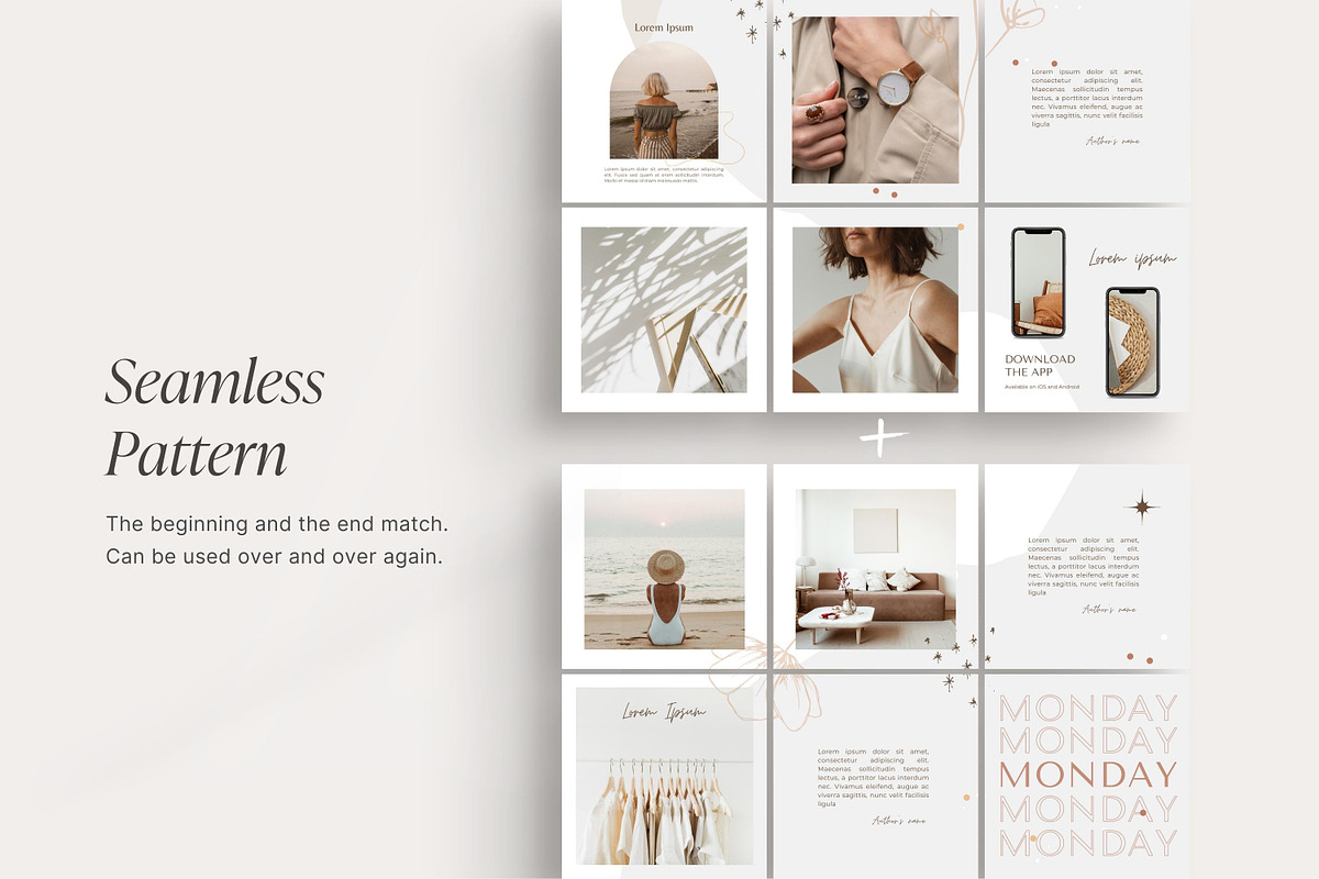 Canva Instagram Puzzle template, a Social Media Template by ...
