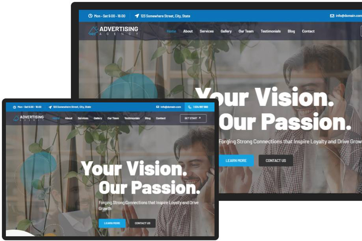 Advertising Agency WordPress Theme preview 6