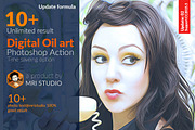 Digital Oil Art Photoshop Action, an Action Add-On by MRI STUDIO (Thumbnail 1 of 10)