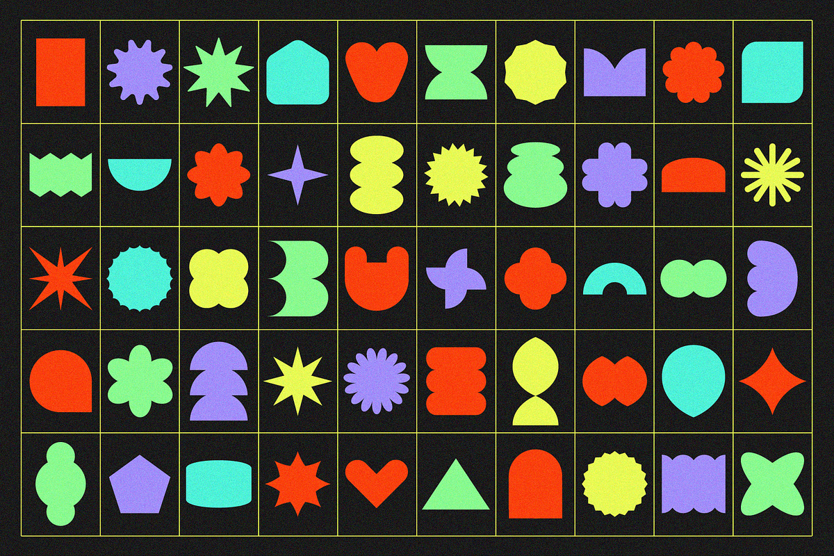 Shapes Set 50 Pieces - Cute Emotion, an Object Graphic by line & plane (Photo 3 of 8)