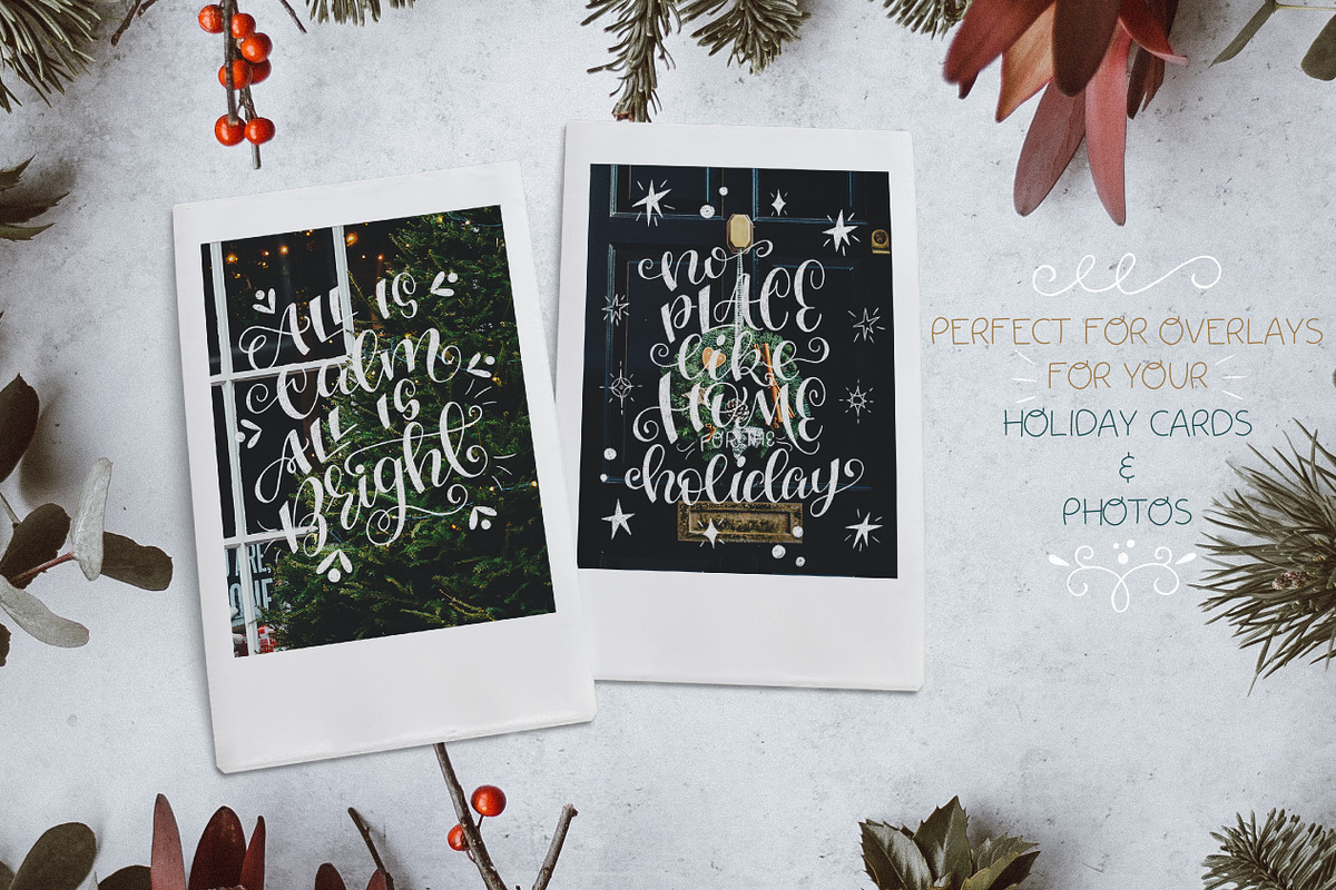 Magic Of Christmas lettering overlay, a Seasonal Illustration by Sketchetarian (Photo 2 of 9)