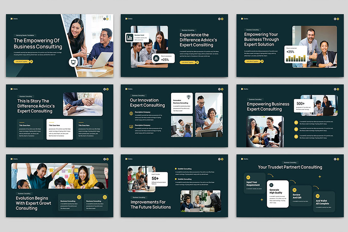Drelto Presentation Template, a Presentation Template by TypeMakers (Photo 4 of 5)
