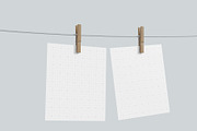 Hanging Polaroid Photo Mockup, a Product Mockup by graphypix (Thumbnail 4 of 4)