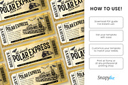Personalized Polar Express Ticket, a Print Template by Snapybiz (Thumbnail 6 of 11)