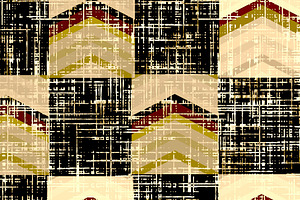 Earthy Barkcloth Beige and Brown, a Pattern Graphic by Sharon Schwalbe
