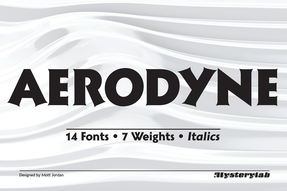Aerodyne Font Family, a Serif Font by Mysterylab Designs (Photo 3 of 9)