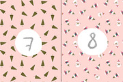 Pink Christmas seamless patterns, a Pattern Graphic by Katie Lisker (Thumbnail 5 of 5)