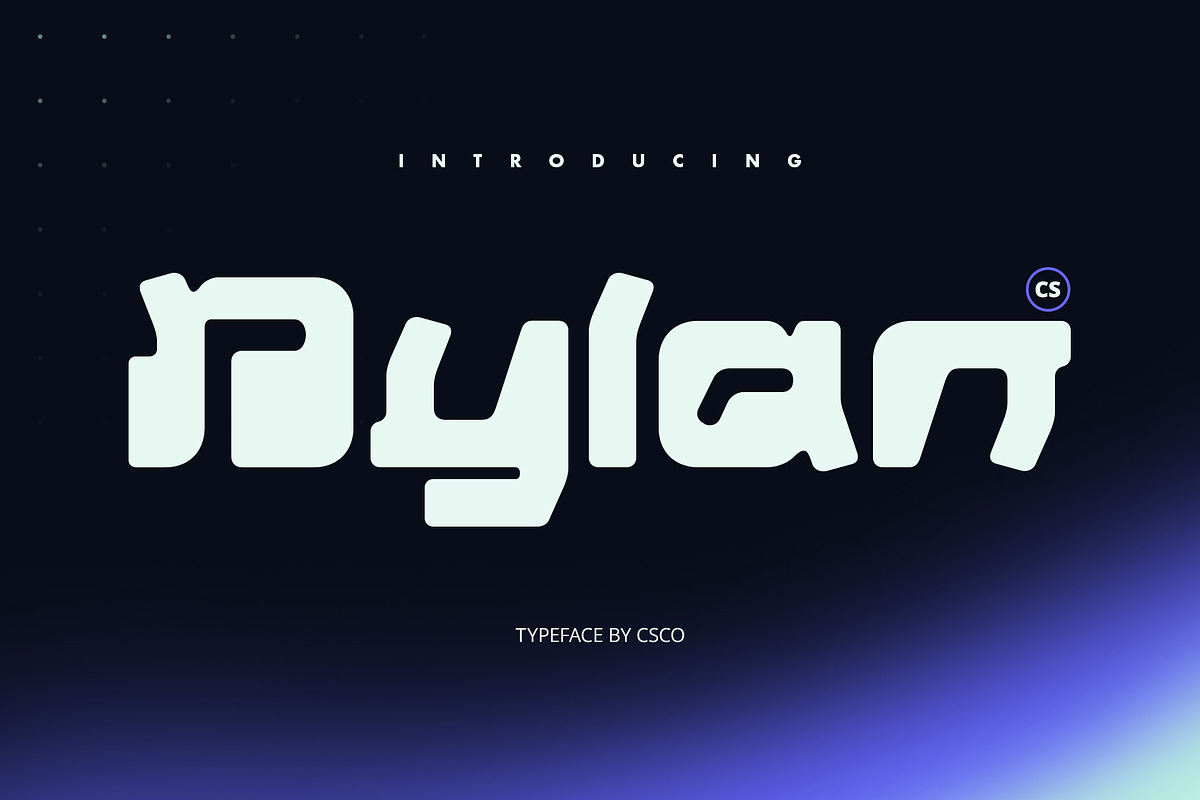 CS Dylan – Futuristic Font, a Sans Serif Font by Craft Supply Co. (Photo 1 of 8)