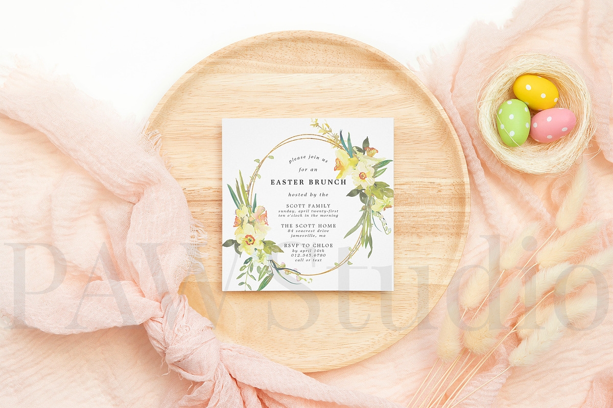 Card Mockup 5x5 Square c Greeting, a Print Template by PawMockups (Photo 5 of 9)