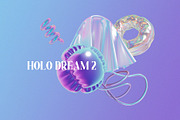 Holo Iridescence 3D Shapes graphics, a Graphic by LarysaZabrotskaya (Thumbnail 6 of 10)