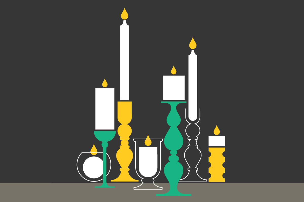 Candles, a Decorative Illustration by EightHourDay