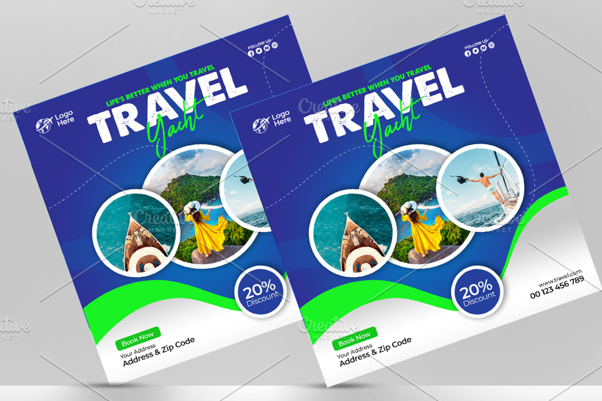 Travel Flyer, a Flyer Template by Artonix (Photo 3 of 3)