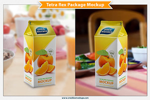 Tetra Rex Carton Package Mockup