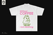Cute Ghost Skateboarder Coffee Lover, a Graphic by shaondesigns (Thumbnail 2 of 4)