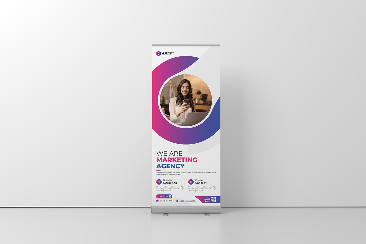 Roll-up Banner Template, a Print Template by zahidhossainalif (Photo 4 of 6)