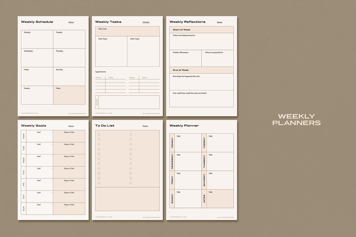 Aesthetic Planner Bundle + More, a Templates & Theme by AndrewPixel (Photo 4 of 12)