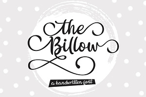 The Billow A Handwritten Font