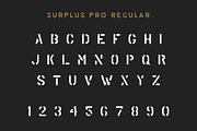 Surplus Pro - 2 Styles, a Font by Millieangelo (Thumbnail 2 of 3)