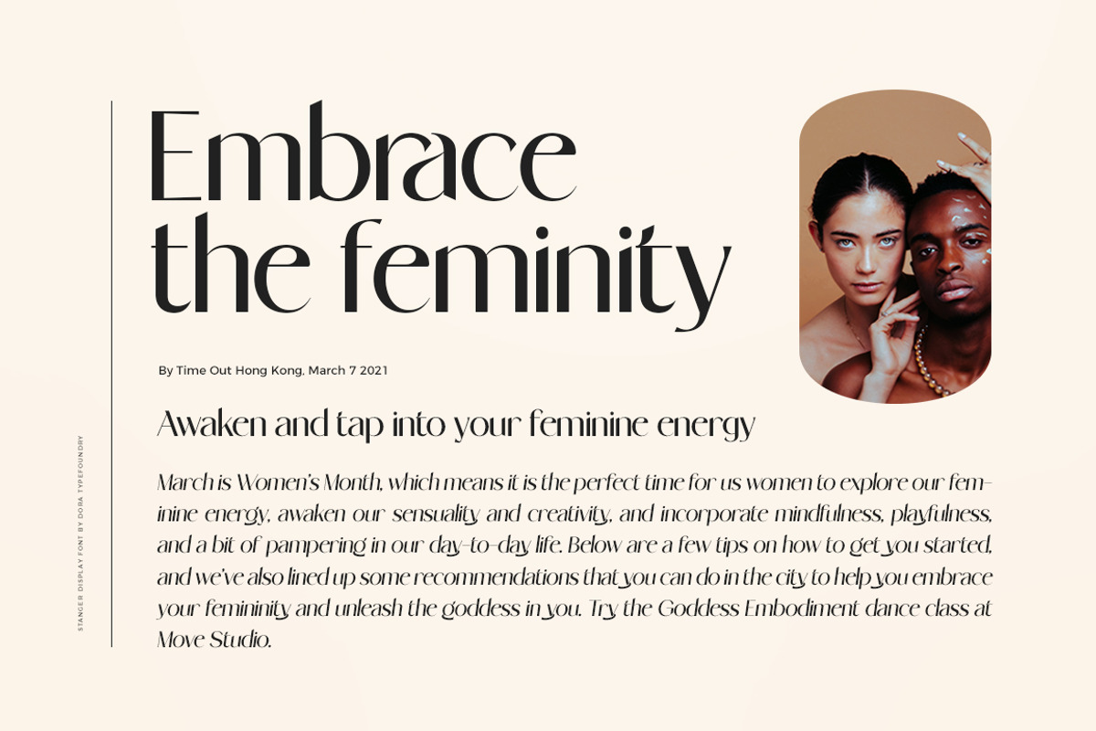 Stanger, a Sans Serif Font by Dora Typefoundry (Photo 21 of 22)