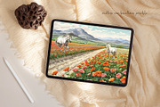 Watercolor Grey Horses & Landscapes, an Animal Illustration by Dazzling Art Boutique (Thumbnail 10 of 11)