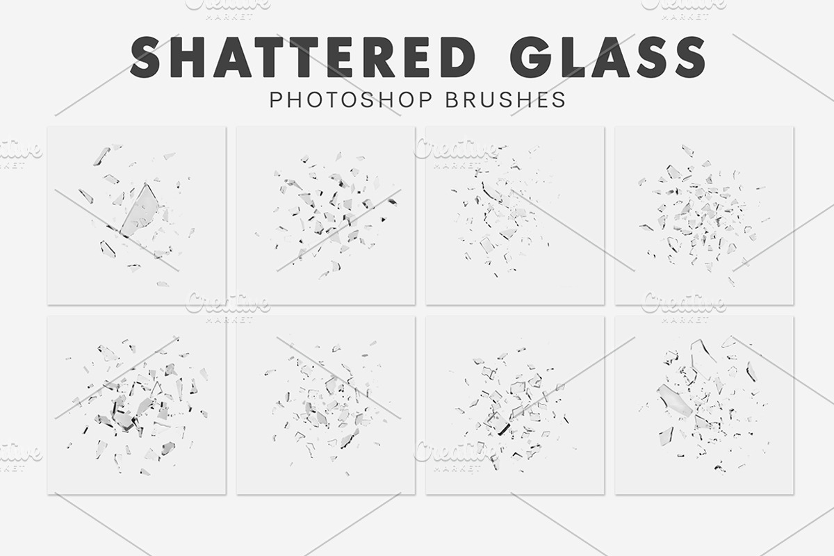 25 Shattered Glass Brushes, a Brush Add-On by AB-TheDesigner (Photo 3 of 4)