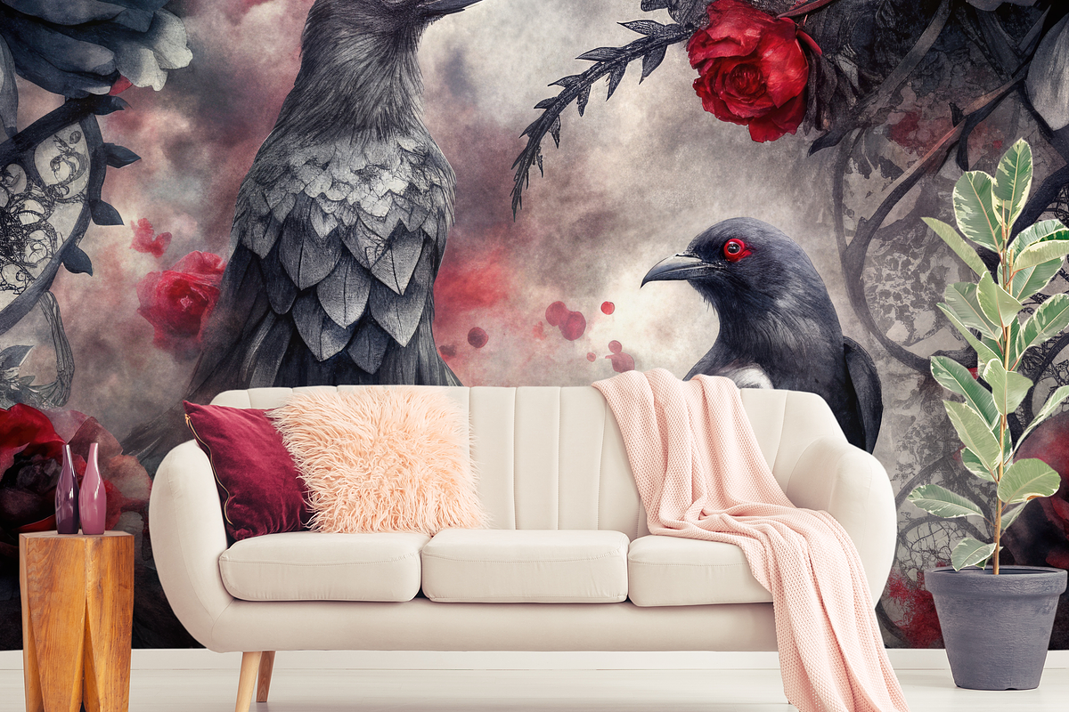 Gothic Lace and Ravens, a Background Graphic by Curve Design (Photo 7 of 7)
