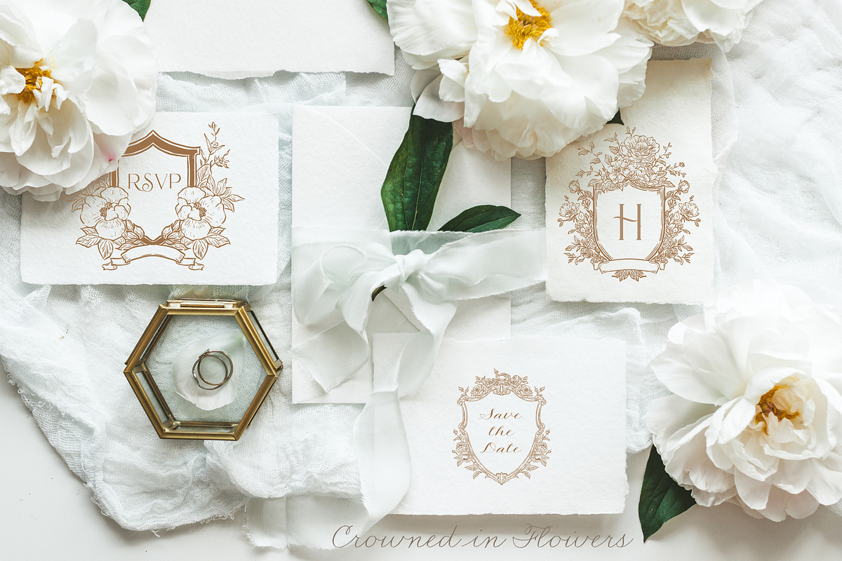 Crests Atelier Collection, a Decorative Illustration by Backyard Rose (Photo 5 of 14)