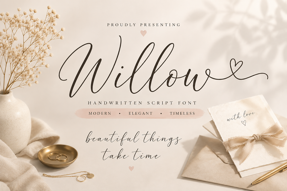 Elegant Handwritten Script Font, a Script Font by elfy creative (Photo 2 of 8)