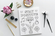 Groovy Coloring Pages Bundle, an Illustration by ChristinaDesigns (Thumbnail 4 of 10)