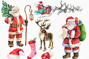 Christmas clipart. Santa clipart, an Illustration by EphrazyGraphics (Thumbnail 2 of 2)