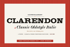 Vintage Press Font Duo, a Serif Font by Lilithcollageart