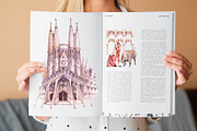 Travel to Spain. Watercolor clipart, an Illustration by VerAna (Thumbnail 11 of 13)