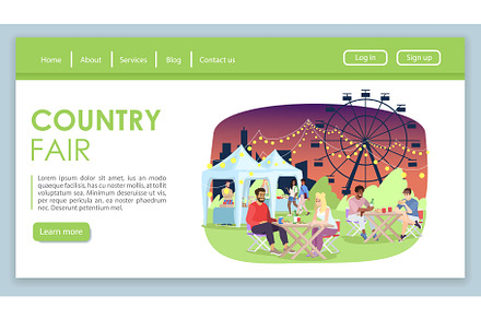 Country fair landing page, a Landing Page Template by bsd studio