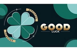 Green four-leaf clover illustration, an Illustration by tilialucida