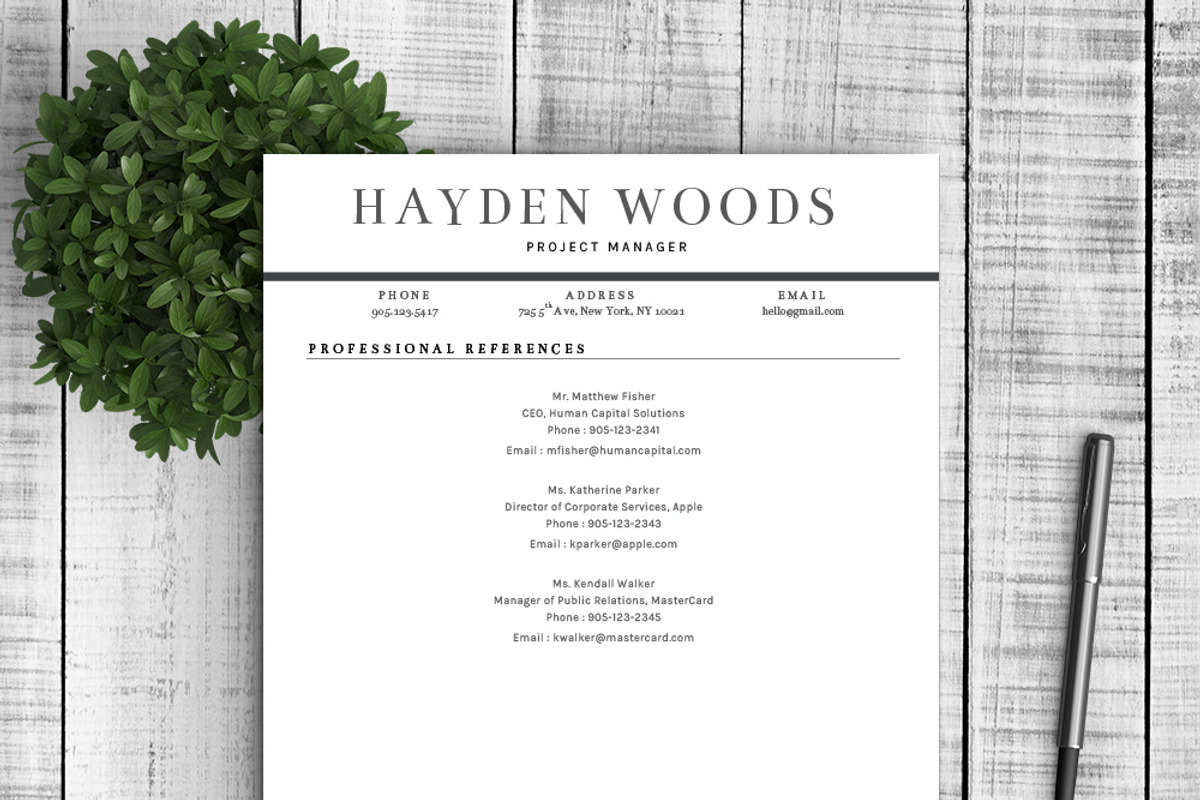 Resume Template Hayden, a Resume Template by Resume Template Shoppe (Photo 5 of 5)
