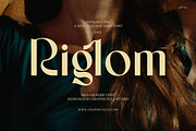 Riglom Elegant Sans Serif Font, a Sans Serif Font by Graphicxell (Thumbnail 1 of 8)