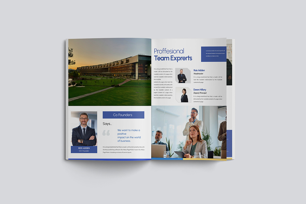 Project School Handbook Template, a Brochure Template by TMint Play (Photo 5 of 8)