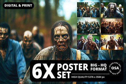 Zombie Apocalypse. Walking Death, a Person Illustration by Other Side Art