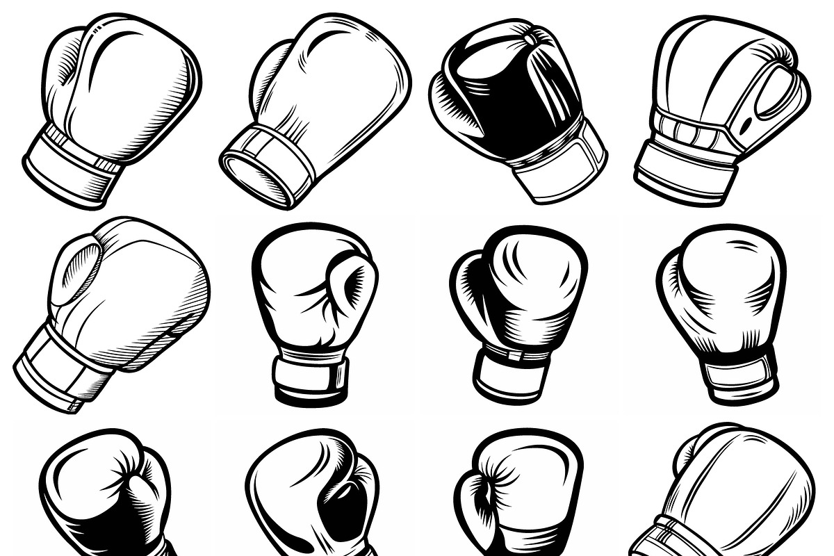 Cartoon boxing gloves, an Object Graphic by Billah Hub