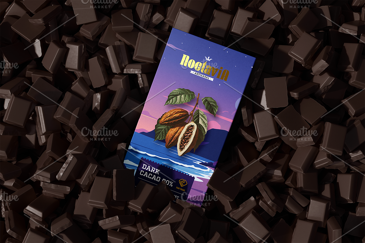 Noctavia Chocolate Bar Pack Template, a Marketing Template by fisihsani (Photo 5 of 9)