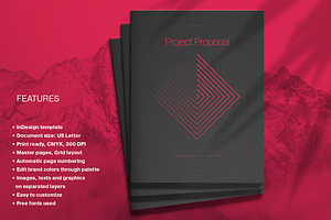 Red Project Proposal, a Brochure Template by Boris Cupac