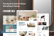 Furniture & Interior WordPress Theme, a WordPress Template by Siksmart (Thumbnail 1 of 3)