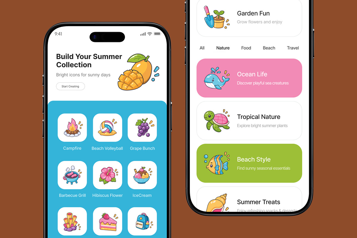 150 Summer Flat Icons Bundle, an Emoji Icon by Vectors Market (Photo 5 of 12)