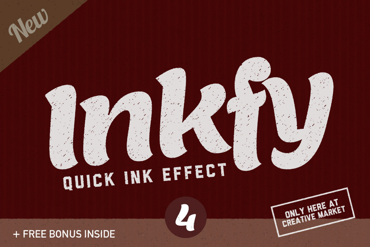 Inkfy 4 - Quick Ink Effect (SALE), a Layer Style Add-On by Design Bits (Photo 1 of 5)