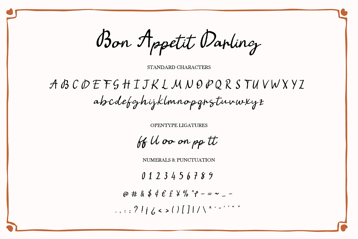 Bon Appetit Darling Pencil Script, a Handwritten Font by Kaya Fonts (Photo 41 of 44)