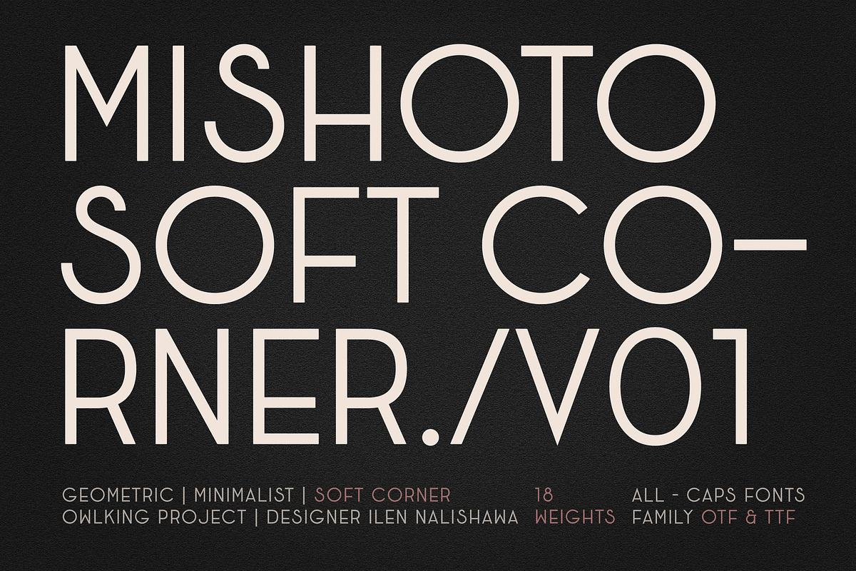 Mishoto Soft, a Sans Serif Font by OWL KING (Photo 1 of 8)
