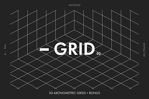 30 Vector Isometric Grids