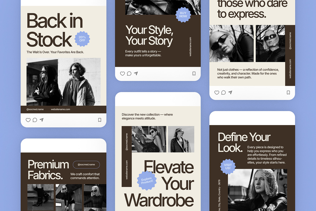 Fashion - Instagram Post, a Brochure Template by Izdihaar_Studio (Photo 2 of 3)